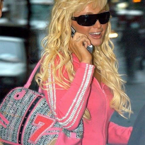 Samantha Thavasa x Nicky Hilton tweed shoulder bowler bag - Picture 9 of 9